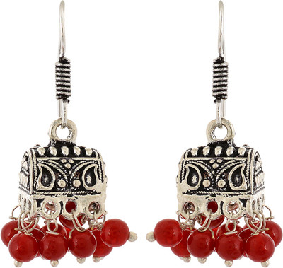 SUBHARPIT Hanging Beads Metal Drops & Danglers