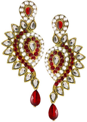 

Being Women Gold Plated Stone with kundan Studded Fashion Alloy Drop Earring