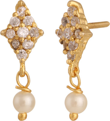 Efulgenz Style Diva Cubic Zirconia Alloy Stud Earring