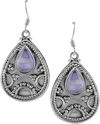 

Zivah Rainbow Moonstone Sterling Silver Dangle Earring