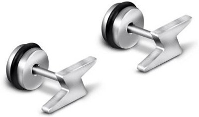 GadgetsDen Lightning Bolt Stainless Steel Stud Earring