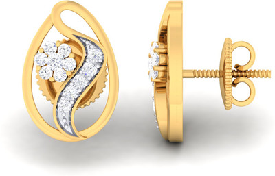 

Jisha The Taashi Yellow Gold 18kt Diamond Stud Earring