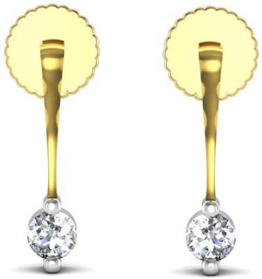 avsar Bhavana Yellow Gold 18kt Diamond Stud Earring