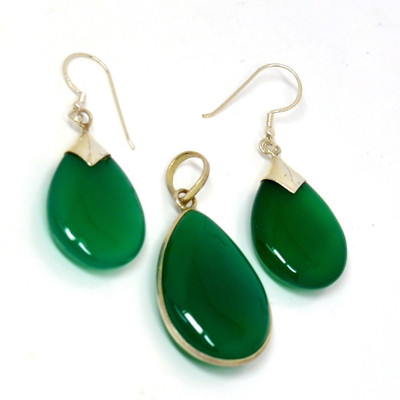 Manirathnum Green Onyx Gemstone 925 Sterling Silver Earring Jewelry Onyx Brass Dangle Earring available at flipkart for Rs.2088