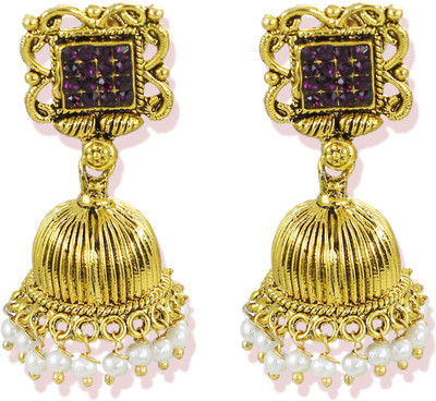

Zaveri Pearls Sparkling Zinc Jhumki Earring