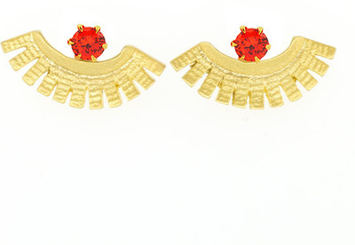 50% OFF on Exxotic Jewelz Diva Fashion Cubic Zirconia Silver, Brass Cuff Earring