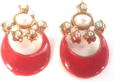 

Kshitij Jewels Meenakari- Azure Color of Heaven Alloy Drop Earring