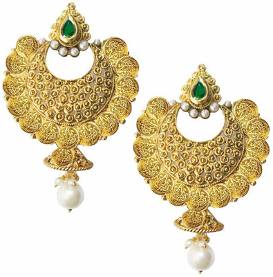 Being Women Lakshmi Coin Design Brass Chandbali Earring available at flipkart for Rs.345