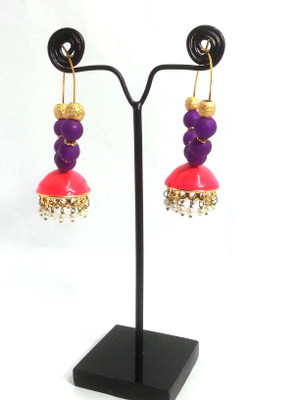 

Kshitij Jewels Color Blast Alloy Hoop Earring