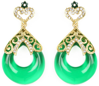 Johareez Beautiful Cubic Zirconia Alloy Drops & Danglers