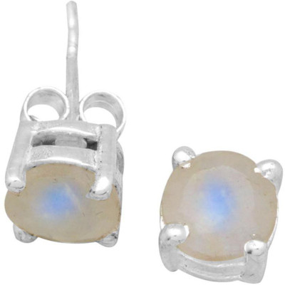 

YugshaJewels Elegant YJE-1956 Moonstone Sterling Silver Stud Earring