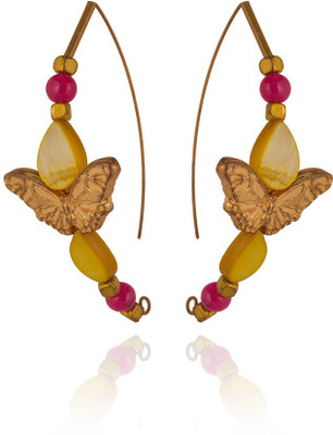 

Rooh Jewellery Butterfly Baali_yl Alloy Hoop Earring
