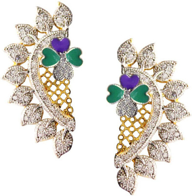 

Being Women Gold Plated Shiny CZ Alloy Cuff Earring