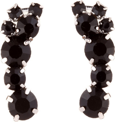 Trinketbag Glass Tail Black Alloy Cuff Earring Trinketbag Glass Tail Black Alloy Cuff Earring