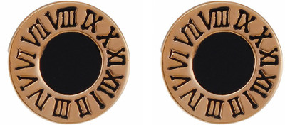 

Aaishwarya Black Roman Numeral Alloy Stud Earring