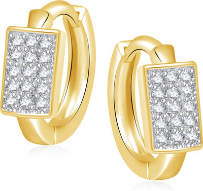 

Meenaz Royal Earrings Cubic Zirconia, Crystal Alloy Huggie Earring
