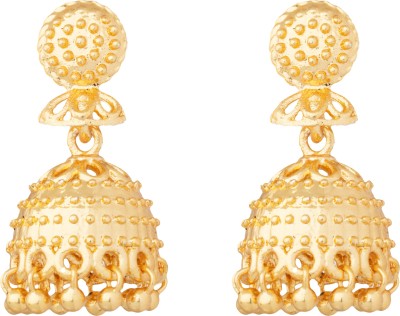 Shining Jewel 24K Jhumki Brass Jhumki Earring