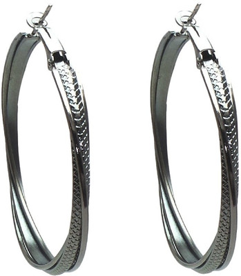 

FashBlush New Sparkle Glam Alloy Hoop Earring
