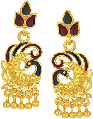 

Sukkhi Fascinating Peacock Alloy Drop Earring