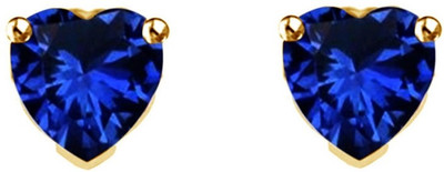 

Kataria Jewellers Hearts Swarovski Crystal Silver Stud Earring