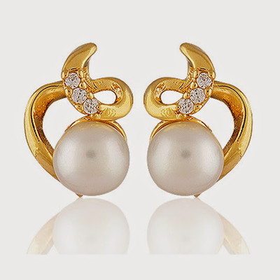 

Nisa Pearls Pearl Alloy Stud Earring