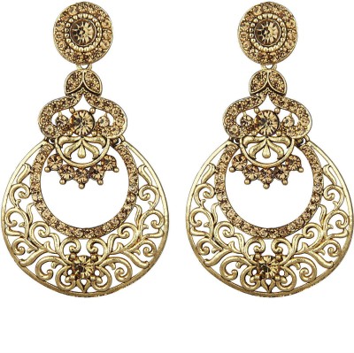 Shining Jewel Ram Leela and Bajirao Mastani Crystal Alloy Chandbali Earring