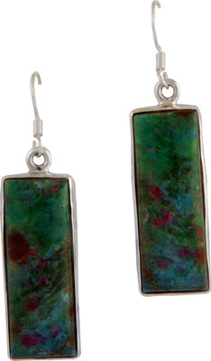 Eekaba 925 SILVER Ruby Sterling Silver Drop Earring