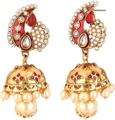 STYYLO FASHION Diva Style Pearl Alloy Jhumki Earring