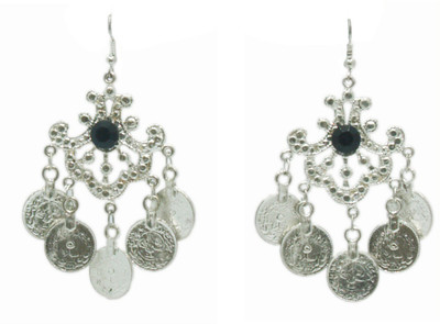 

VR Designers Ethnic Coins Metal, Stone Dangle Earring