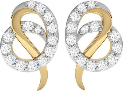 

Vachya Era Yellow Gold 18kt Diamond Stud Earring(Yellow Gold Plated)