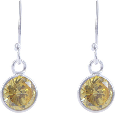 

Abhooshan Color Delight Cubic Zirconia Sterling Silver Dangle Earring