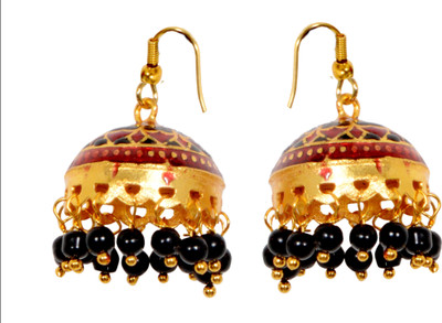 

The Trendy Trendz Traditional Rajasthani Meenakari Copper, Alloy Jhumki Earring