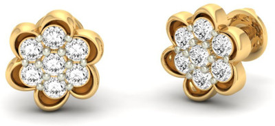 

Jewels5 Aurinia Yellow Gold 14kt Diamond Stud Earring(Rhodium Plated)