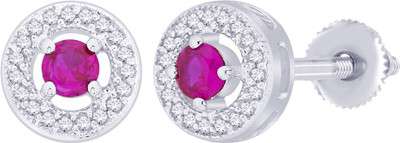 

Peora Halo Sterling Silver Stud Earring