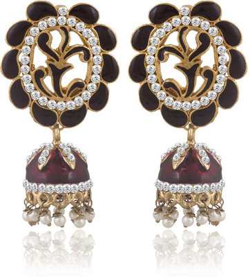 

Sukkhi Enchanting Meenakari Alloy Jhumki Earring