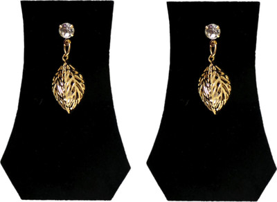 

FashBlush Forever New Leaf Cut-Out Gem Glamor Summer Alloy Drop Earring