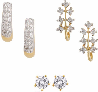

Parinaaz Style Diva Cubic Zirconia Alloy Earring Set