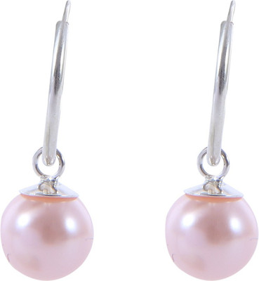 

Abhooshan Color Delight Pearl Sterling Silver Hoop Earring
