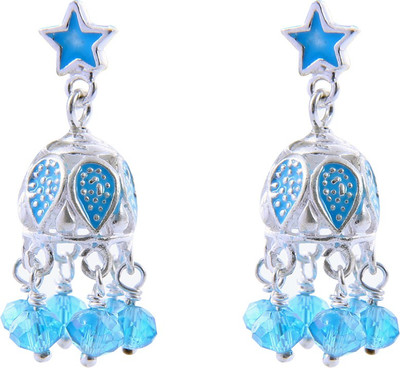 

Abhooshan Color Delight Sterling Silver, Enamel Jhumki Earring