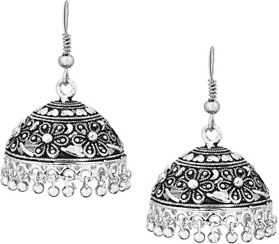 Shining Jewel Fancy Traditional Brass Jhumki Earring