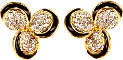 

Bezel MT - 157 - Black Alloy Stud Earring