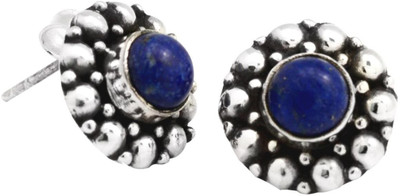 

YugshaJewels Forever YJE-1493 Lapis Lazuli Sterling Silver Stud Earring