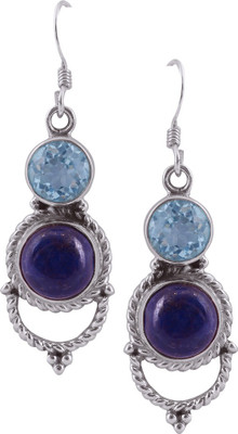 

Zivah Sterling Silver Blue Stone Topaz, Lapis Lazuli Sterling Silver Dangle Earring