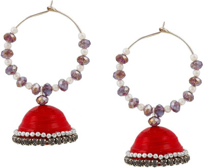 Halowishes Elegant Look with Clip-on Earring Hancrafted Baali Jhumka Paper Clip-on Earring available at flipkart for Rs.289