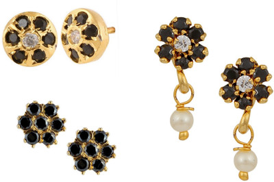 

Parinaaz Style Diva Cubic Zirconia Alloy Earring Set