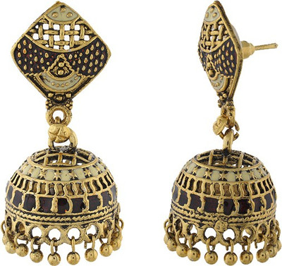 

Nisa Pearls Princess Delight Alloy Jhumki Earring