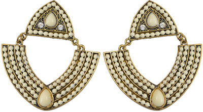 

Taj Pearl Designer Alloy Drop Earring
