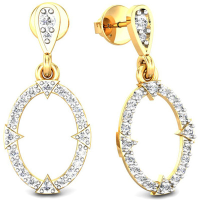 

Samaira Gem and Jewelery Spring Sparkle Yellow Gold 14kt Swarovski Crystal Dangle Earring