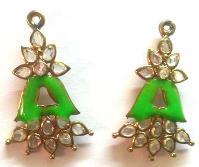 

Kshitij Jewels Meenakari- Azure Color of Heaven Alloy Drop Earring