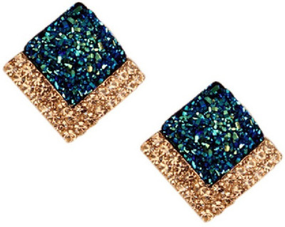 

Aaishwarya Blue Glittering Stone Crystal Alloy Stud Earring